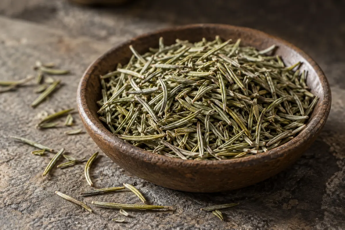Dried rosemary needles